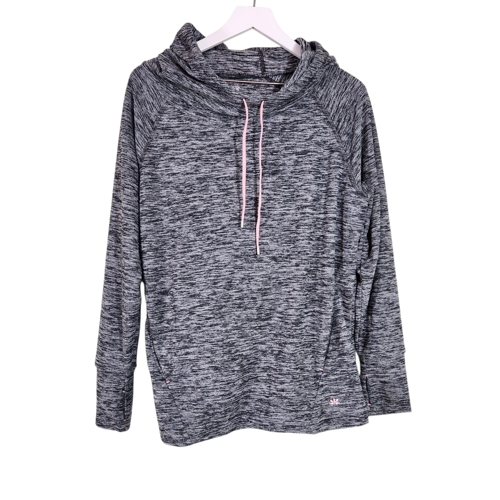 Lukka Gray Hooded Sweatshirt, Sz M